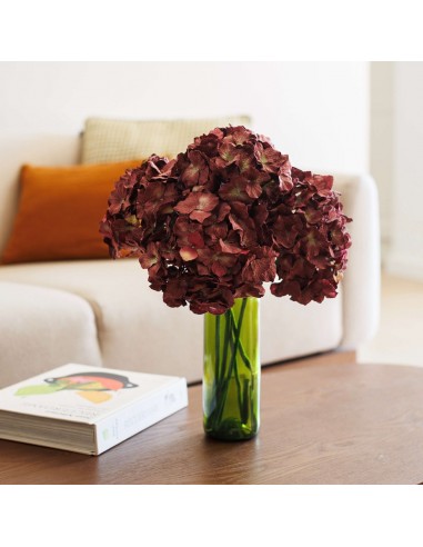 Grand hortensia en papier prune online