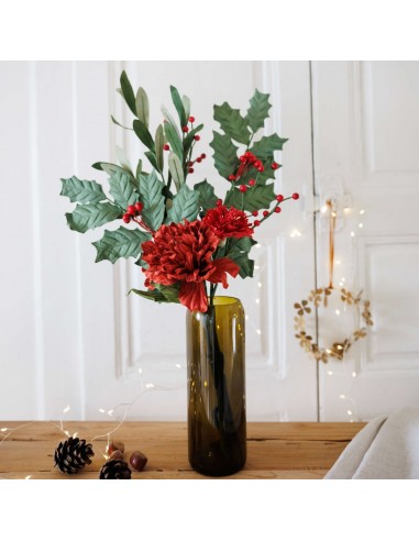 Bouquet fleurs en papier de Noël Ange Dans la société mordern