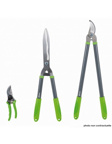 Lot de 3 outils de jardin coupants (Cisaille à haies + Coupe-branche + Sécateur) - Livraison Offerte suggérées chez