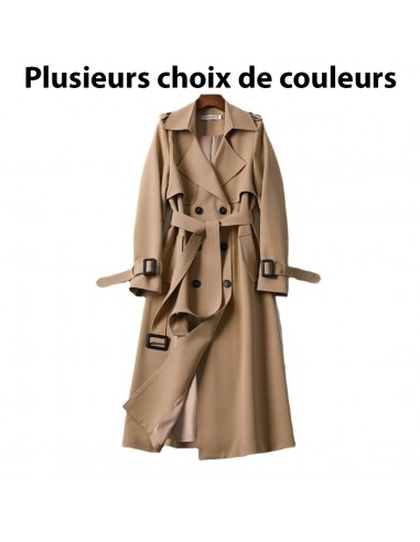 Manteau long coupe-vent pour femme - Livraison Offerte Fin de série