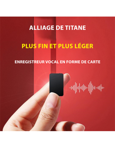 Enregistreur audio numérique ultra mince - Livraison offerte plus qu'un jeu 