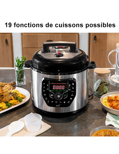 Robot culinaire programmable multifonctions avec livre de recettes inclus - Livraison offerte brillant des détails fins