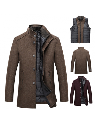 Veste manteau parka chaude en laine pour homme - Livraison offerte Toutes les collections ici