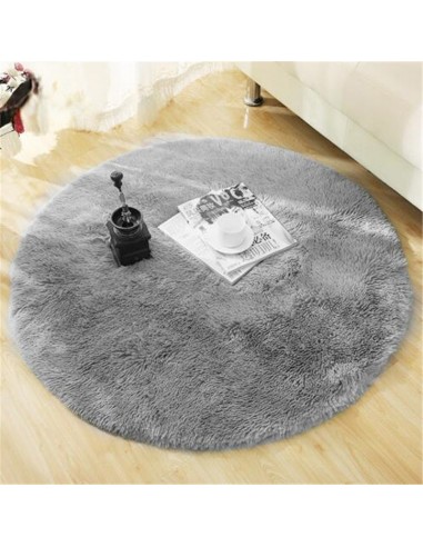 Tapis peluche rond moelleux - Livraison offerte 2023