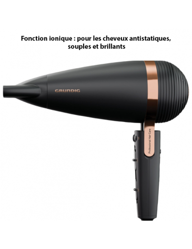 Sèche-cheveux Grundig 2300W avec 3 niveaux de température et 2 flux d’air - Livraison offerte Venez découvrir notre 