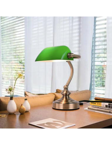 Lampe de bureau rétro avec recharge LED - Livraison offerte vous aussi creer 