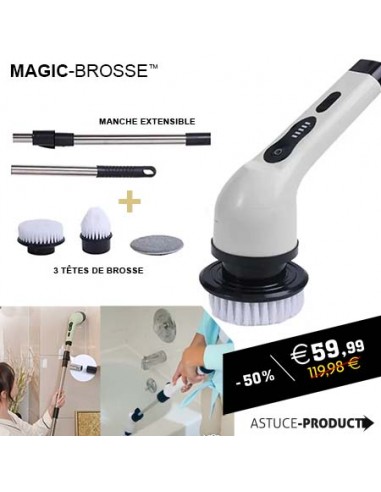 MAGIC-BROSSE™ électrique rechargeable pas cher 