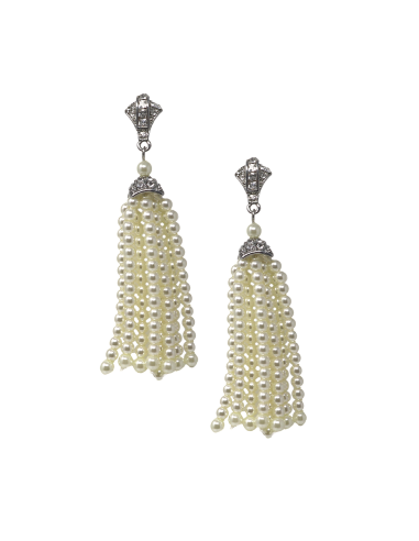 Pearl Tassel Pierced Earring en ligne