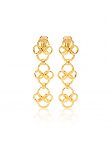 Fancy Swirl Drop Clip Earrings livraison et retour toujours gratuits