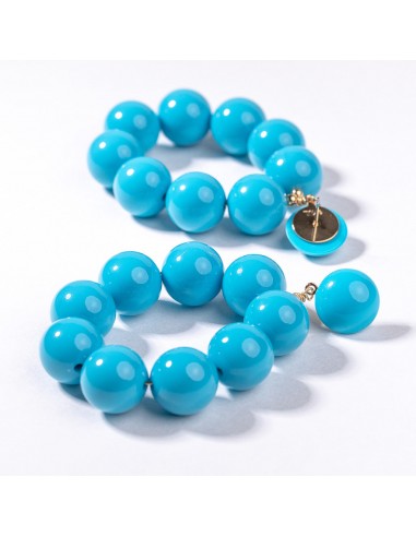 Turquoise Balls Hoop Earring de la marque