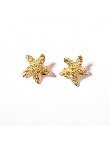 Crystal Starfish Clip Earrings pas cher chine