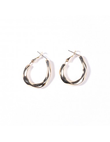 Gold Twist Post Hoop Earring commande en ligne