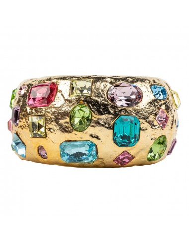 Pastel Multicolored Gemstone Cuff Bracelet JUSQU'A -70%! 