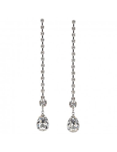 Crystal Teardrop Pierced Earrings Voir les baskets