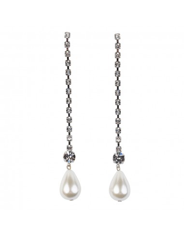 Pearl Teardrop Rhinestone Earrings À commander