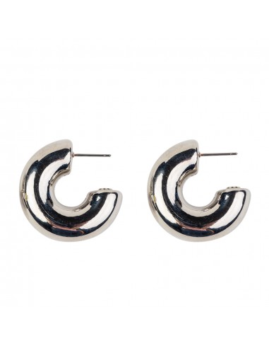 Polished Silver Tube Hoop Earring prix pour 