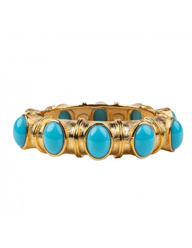 Gold with Turquoise Cabochons Bracelet 2023