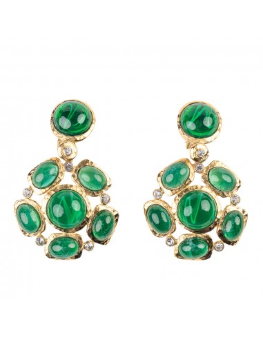 Emerald Gemstone Earrings des créatures d'habitude