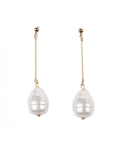 Gold and Pearl Baroque Earring Economisez 