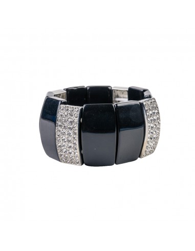 Black Stretch Wedge Bracelet livraison et retour toujours gratuits