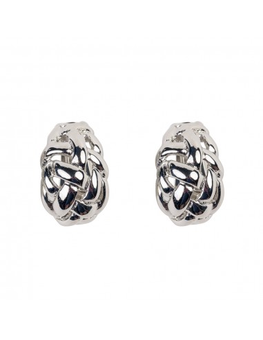 Silver Weave Dome Clip Earrings Voir les baskets