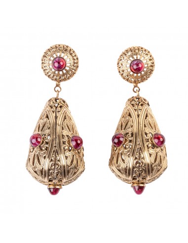 Ruby Filigree Clip On Earrings pas cher chine