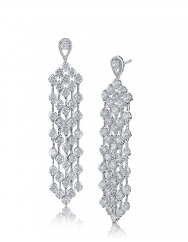 Cubic Zirconia Fringe Drop Earrings outlet