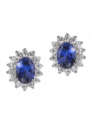 Sapphire & Cubic Zirconia Post Earrings la colonne vertébrale