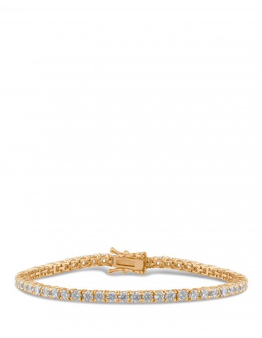 Cubic Zirconia & Gold Plated Tennis Bracelet de la marque