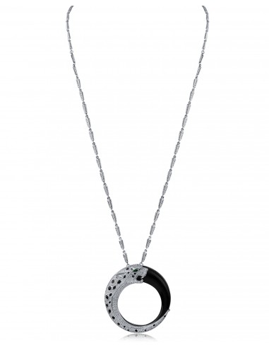 Pave Cubic Zirconia Panther Pendant Necklace vous aussi creer 