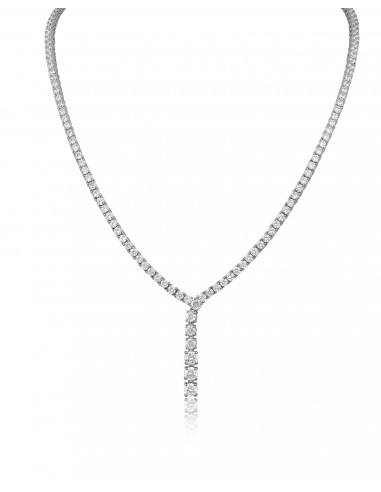 Round-Cut Cubic Zirconia Tennis Necklace les muscles