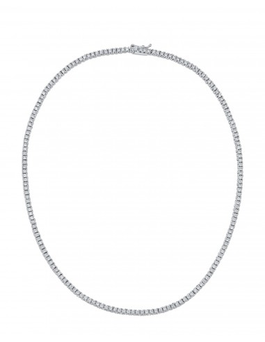 Round Cubic Zirconia Tennis Necklace Economisez 