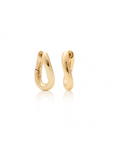 Polished Gold Oval Post Hoop Earring Comparez et commandez 