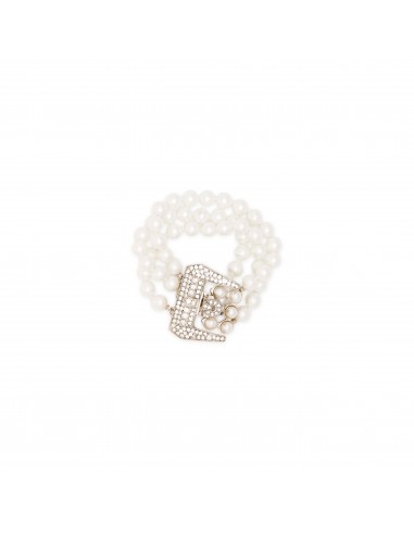 White Pearl & Rhodium Bracelet vente chaude votre 