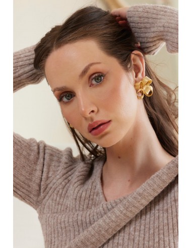 Large Gold Bow Clip Earring online