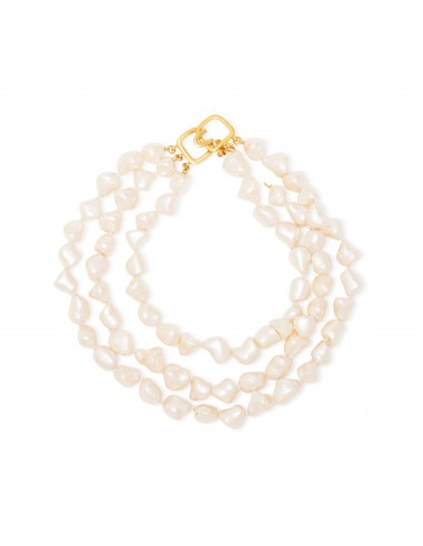 Triple Row Baroque Pearl Necklace acheter