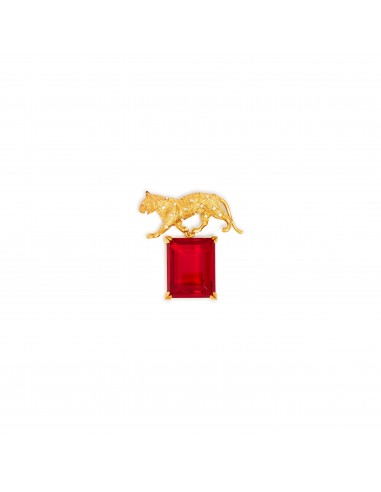 Crystal & Ruby Panther Pin Par le système avancé 