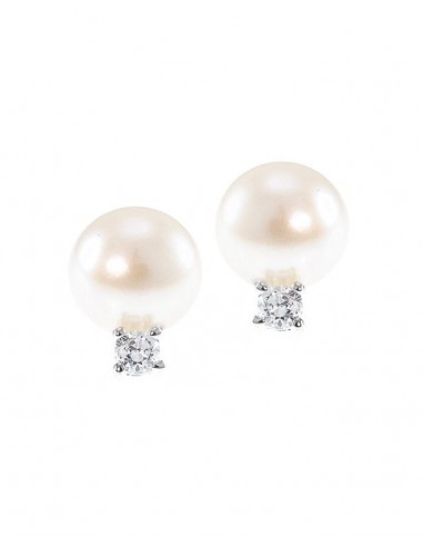 Freshwater Pearl and CZ Earrings Voir les baskets