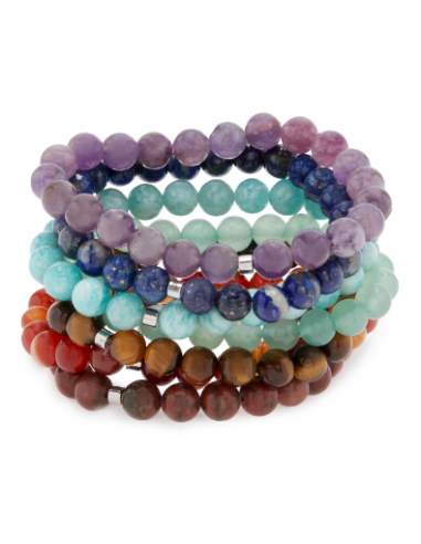 Lot de 7 Bracelets "Energie des 7 Chakras" outlet