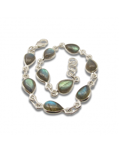 Bracelet en Labradorite "Talisman" et Argent 925 Economisez 