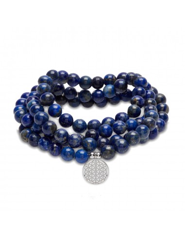 Bracelet Mala "3ème Oeil" de 108 perles en Lapis Lazuli 50-70% off 