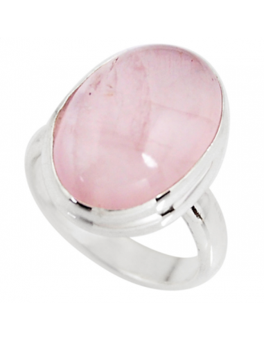 Bague en Quartz Rose "Force de l’Amour" et Argent 925 pas cheres