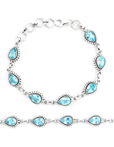 Bracelet en Topaze Bleue "Esprit et Expression de Soi" et Argent 925 sélection de produits