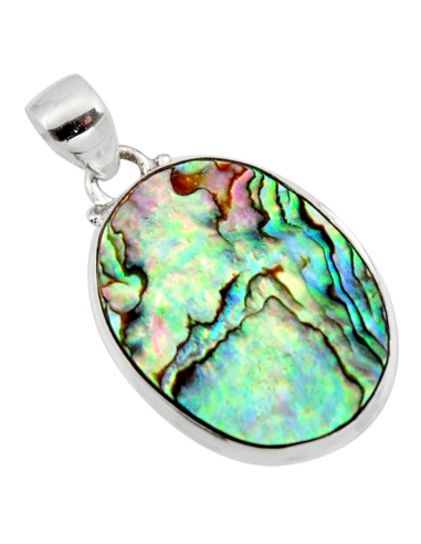 Collier et pendentif "Douceur des Mers" en Abalone et Argent 925 de technologie