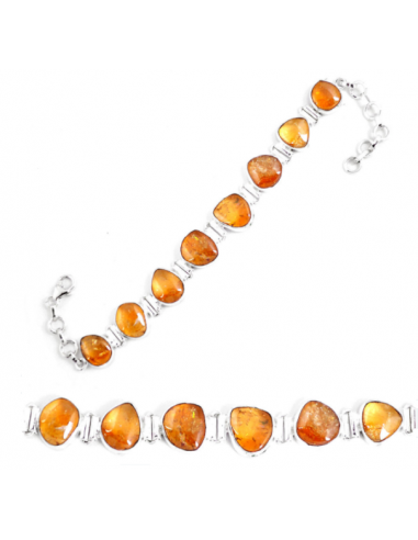 Bracelet en Citrine “Optimisme et Succès” et Argent 925 ou a consommer sur place