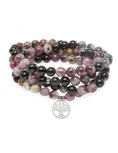 Bracelet Mala "Beauté de l'Âme" en Tourmaline Multicolore offre 