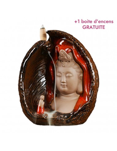 Brûleur d'encens en céramique "Compassion de la Guan Yin" Voir les baskets