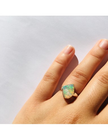 "Fire of Transformation"-ring i etiopisk opal og 925 sølv du meilleur 