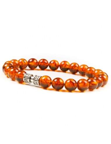 Bracelet ambre 8mm - L'ESSENTIEL rembourrage situé sous