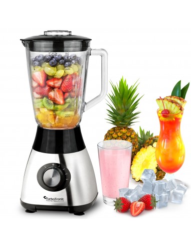 Blender électrique avec doseur en verre 1,5L - Livraison offerte solde